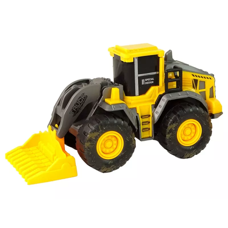 LEAN TOYS Zestaw pojazdów budowlanych 3 żółte modele