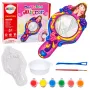 LEAN TOYS Zestaw kreatywnych plastikowych form lustrzanych i farb gipsowych
