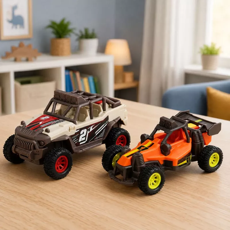 LEAN TOYS Zestaw terenowych pojazdów off-road z światłami i dźwiękami, 2 szt.