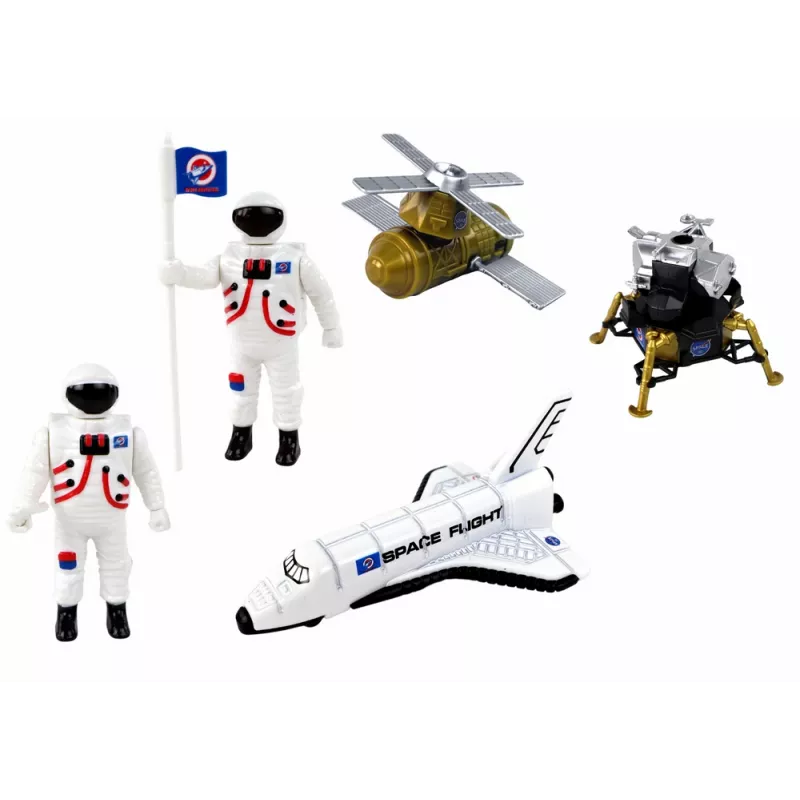 LEAN TOYS Zestaw figurek Space Truck Rocket 15 El.