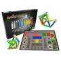 LEAN TOYS Zestaw Magnetycznych Klocków Magnastix 560 + Tablica