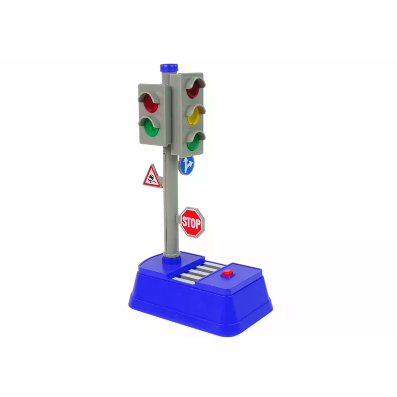 LEAN TOYS Zestaw znaków drogowych Światła Dźwięki 23 cm