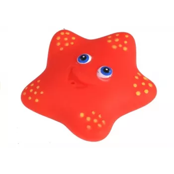LEAN TOYS Zestaw zwierząt morskich do kąpieli, gumowe sitko do łowienia, 12 szt.
