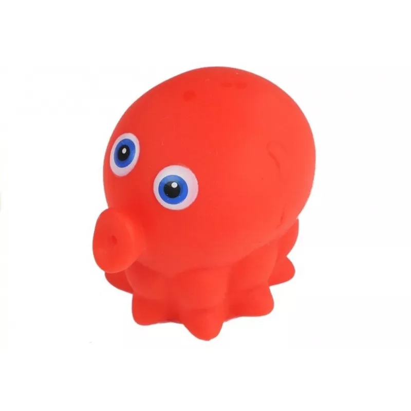 LEAN TOYS Zestaw zwierząt morskich do kąpieli, gumowe sitko do łowienia, 12 szt.