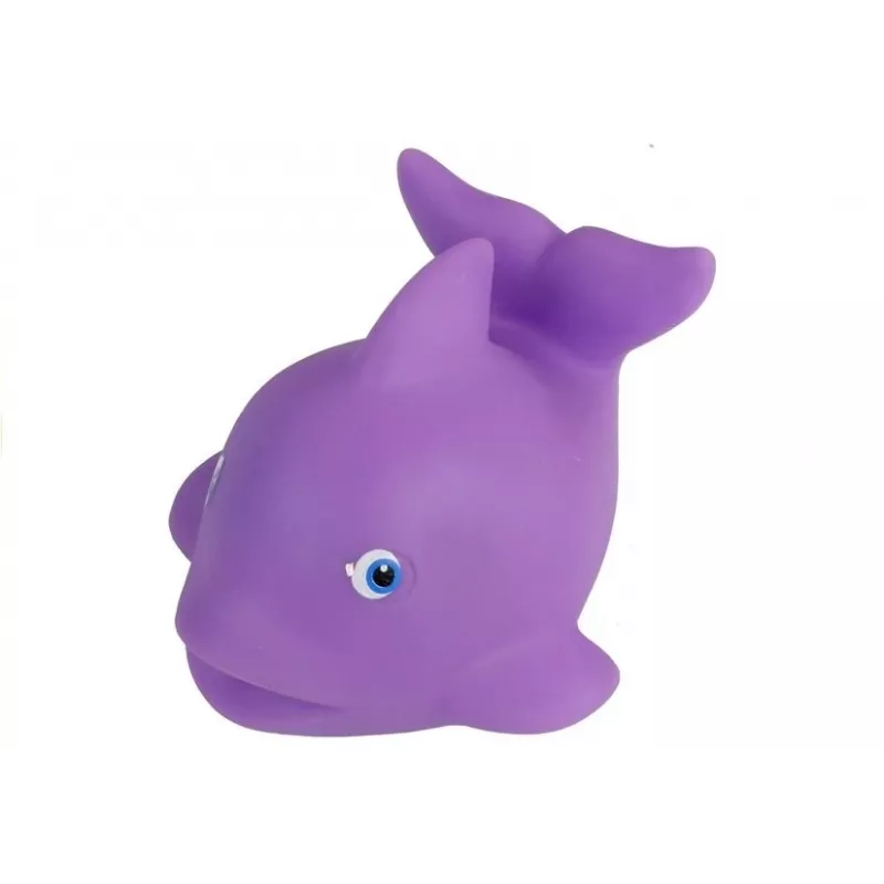LEAN TOYS Zestaw zwierząt morskich do kąpieli, gumowe sitko do łowienia, 12 szt.