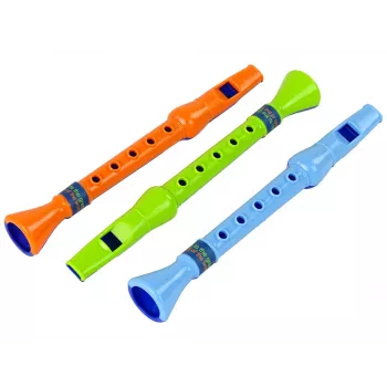 LEAN TOYS Zestaw trzech fletów dla dzieci Zwierzęta