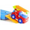 LEAN TOYS Zestaw pojazdów Policja Straż Pożarna Laweta do transportu aut Odkręcane