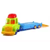 LEAN TOYS Zestaw pojazdów Policja Straż Pożarna Laweta do transportu aut Odkręcane