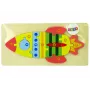 LEAN TOYS Zestaw drewnianych puzzli Rakietowe Liczby