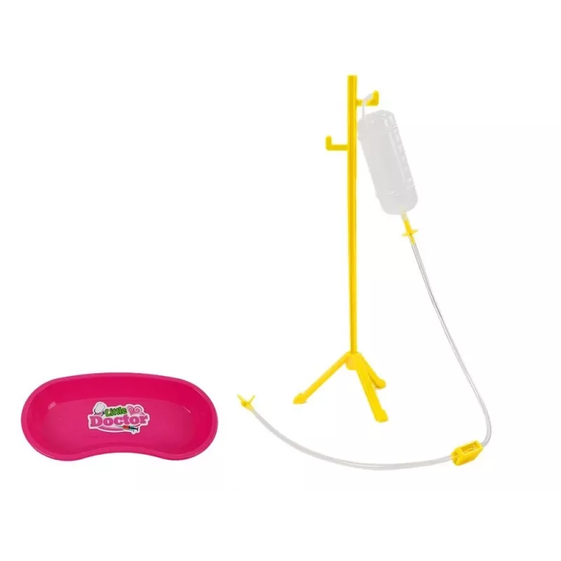 LEAN TOYS Mały zestaw dentystyczny z akcesoriami w różowym etui