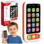 LEAN TOYS Smartphone Interaktywny Telefon Edukacyjny dla Dzieci z Dźwiękami i Światłami