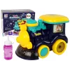 LEAN TOYS Soap Bubble Locomotive Rides Light Sounds Blue