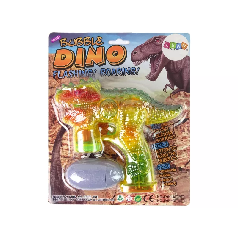LEAN TOYS Automatyczna maszyna do baniek mydlanych Dinozaur 1x Jajko