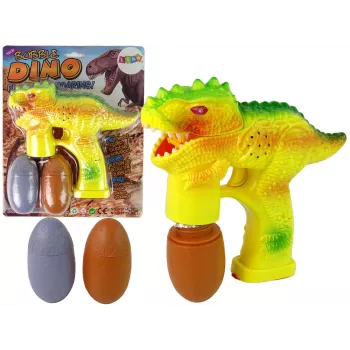 LEAN TOYS Płyn do baniek mydlanych Dinozaur Jajko Żółty