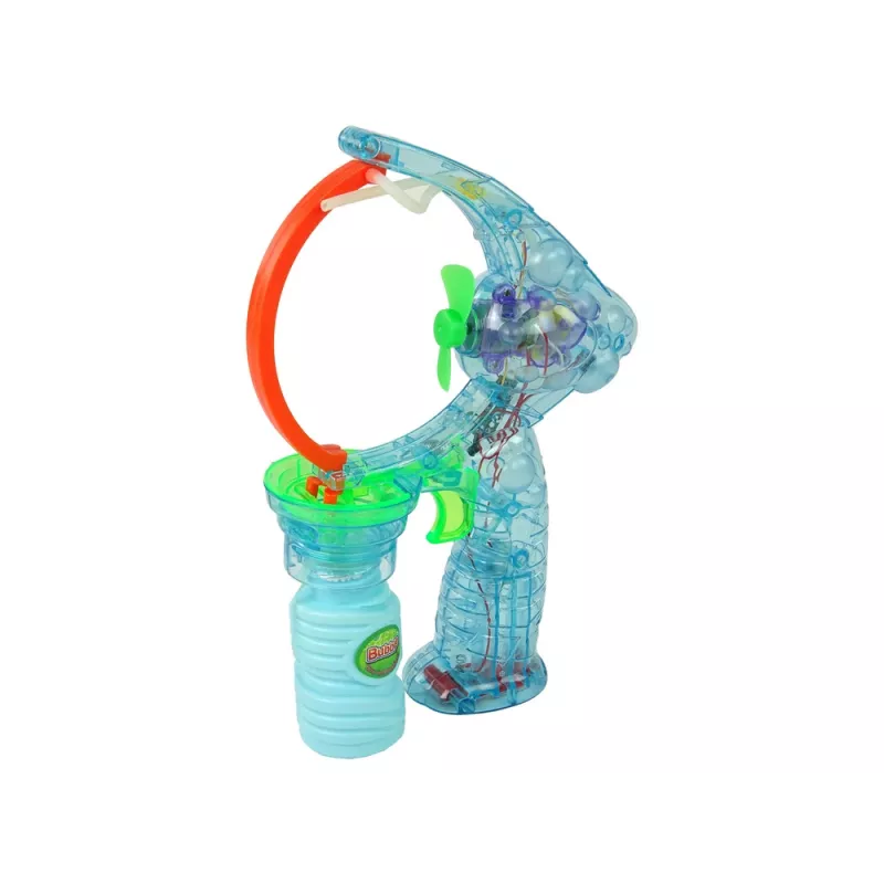 LEAN TOYS Pistolet na bańki mydlane 24cm Światła Dźwięki