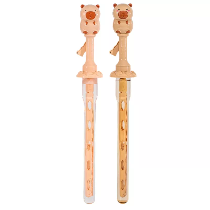 LEAN TOYS Bańki mydlane Duża rozsuwana różdżka Kapibara 49,5 cm 100 ml