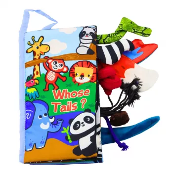 LEAN TOYS Miękka Książeczka Edukacyjna Szeleszczące Zwierzątka dla Niemowląt
