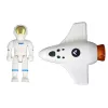 LEAN TOYS zestaw kosmiczny Space Mission Cosmos 4 elementy – rakieta, astronauta, łazik i flaga (4 sztuki, od 3 lat)