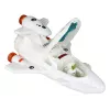 LEAN TOYS zestaw kosmiczny Space Mission Cosmos 4 elementy – rakieta, astronauta, łazik i flaga (4 sztuki, od 3 lat)
