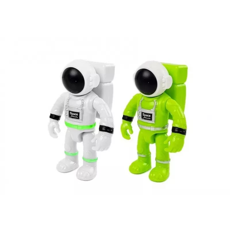 LEAN TOYS Space Rocket Astronom Cosmos Light & Sound – Zasilana bateryjnie elektroniczna rakieta-zabawka z figurką astronauty (3x AA)