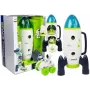 LEAN TOYS Space Rocket Astronom Cosmos Light & Sound – Zasilana bateryjnie elektroniczna rakieta-zabawka z figurką astronauty (3x AA)