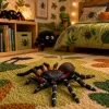 LEAN TOYS Spider Tarantula Gumowa Figurka Rozciągliwa Realistyczna Czarna 10 cm