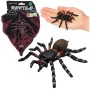 LEAN TOYS Spider Tarantula Gumowa Figurka Rozciągliwa Realistyczna Czarna 10 cm