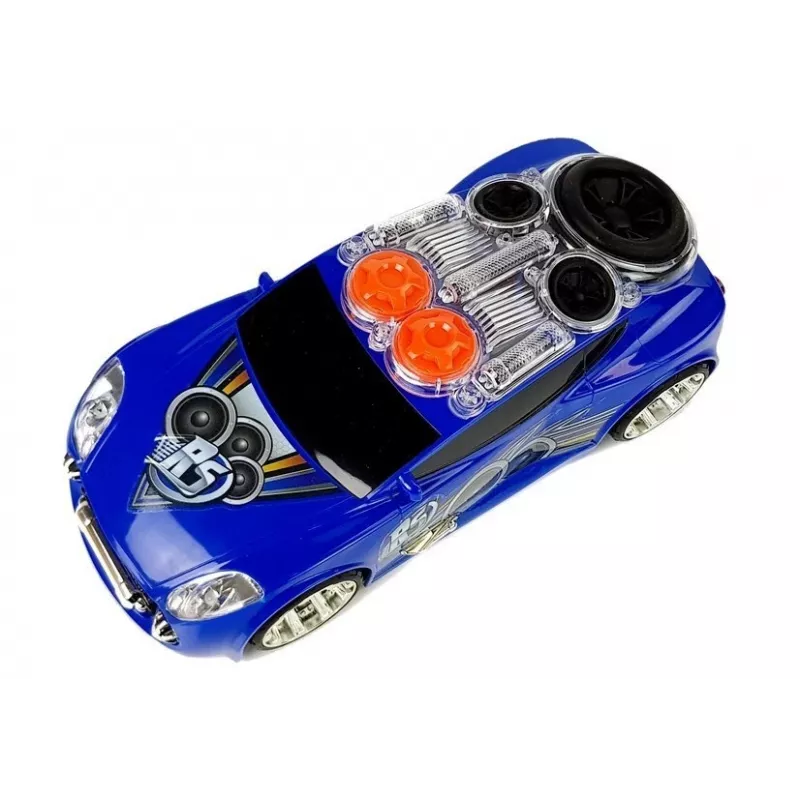 LEAN TOYS Sports Auto DJ z głośnikami dachowymi, muzyką i światłami