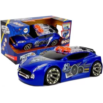 LEAN TOYS Sports Auto DJ z głośnikami dachowymi, muzyką i światłami