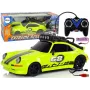 LEAN TOYS Samochód Sportowy 1:18 Zielony z Kołem Zapasowym i Pilotem
