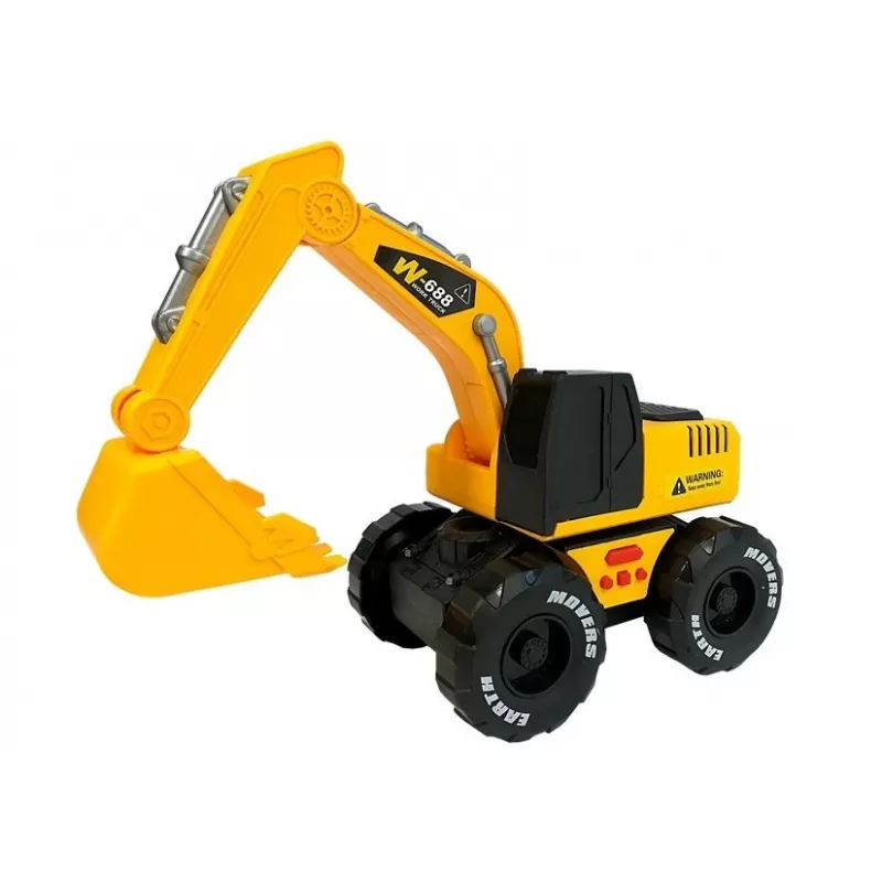 LEAN TOYS Spring Drive Excavator Sounds and Lights