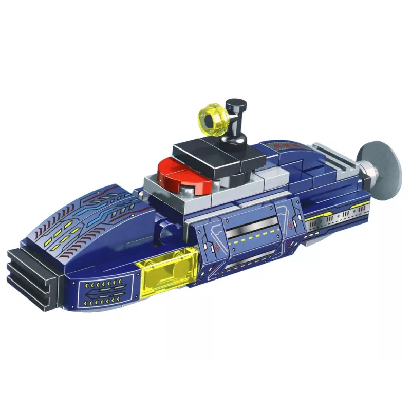 LEAN TOYS Submarine Building Blocks 115 Pieces Construction Stickers
