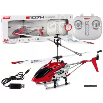 LEAN TOYS SYMA S107H 2.4G RC Śmigłowiec Czerwony