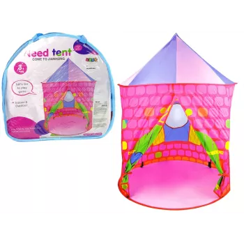 LEAN TOYS Namiot Pałacowy Zamek Księżniczki dla Dzieci Różowy