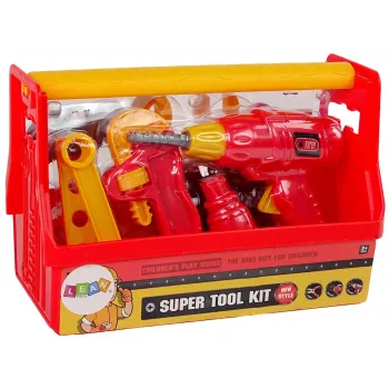 LEAN TOYS Zestaw narzędzi Młotek Szczypce Czerwony