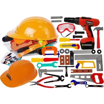 LEAN TOYS Zestaw narzędzi dla małego majsterkowicza 37 elementów