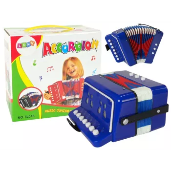 LEAN TOYS Akordeon zabawkowy dla małych muzyków, niebieski (model 9423)