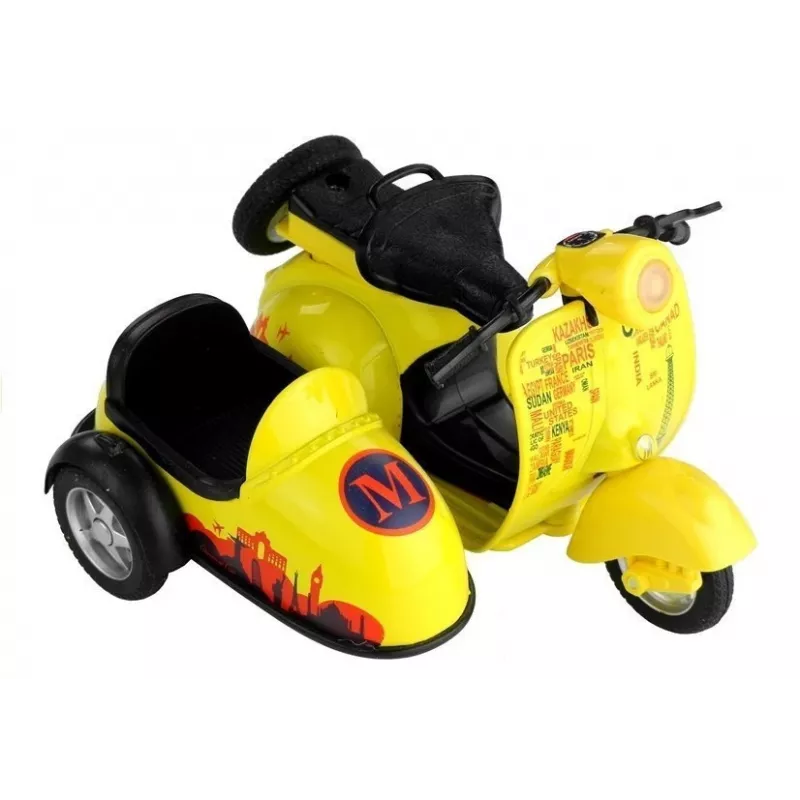 LEAN TOYS Toy Motorbike 3 Colours Rides Lights Game 1:14