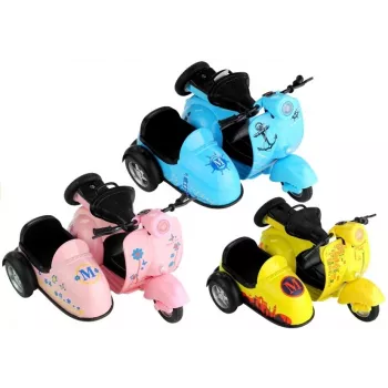 LEAN TOYS Toy Motorbike 3 Colours Rides Lights Game 1:14