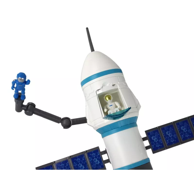 LEAN TOYS Zabawka Misja Kosmiczna Rakieta Astronauci Wyrzutnia 15 Elementów