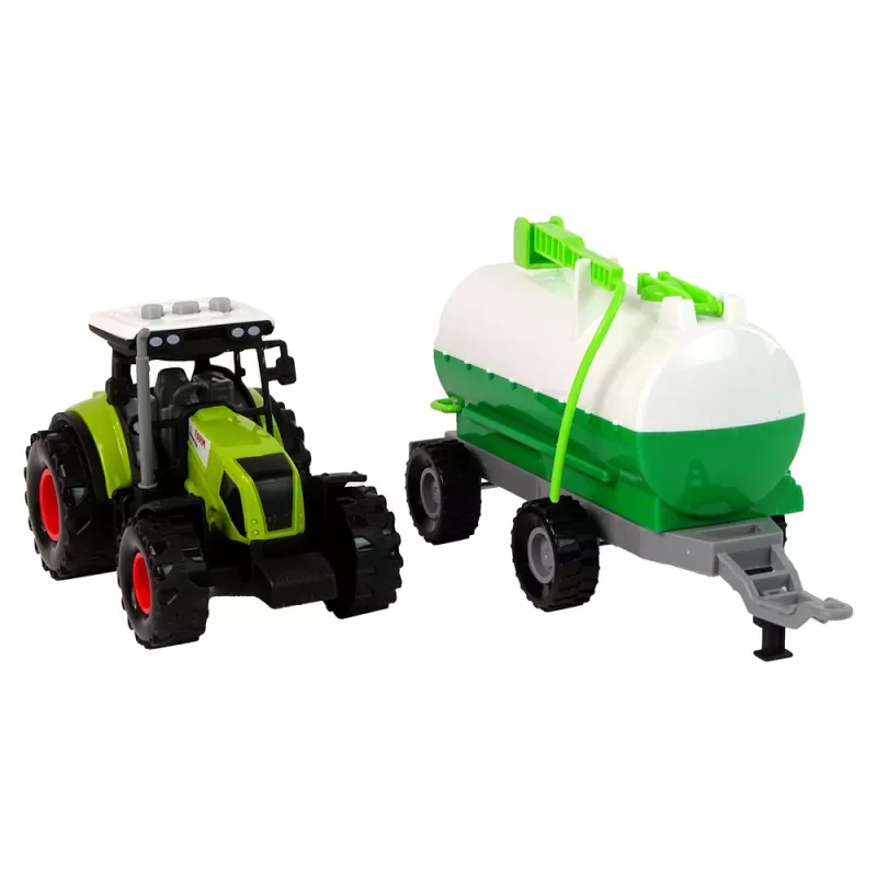 LEAN TOYS Ciągnik dla Dzieci z Przyczepą i Cysterną