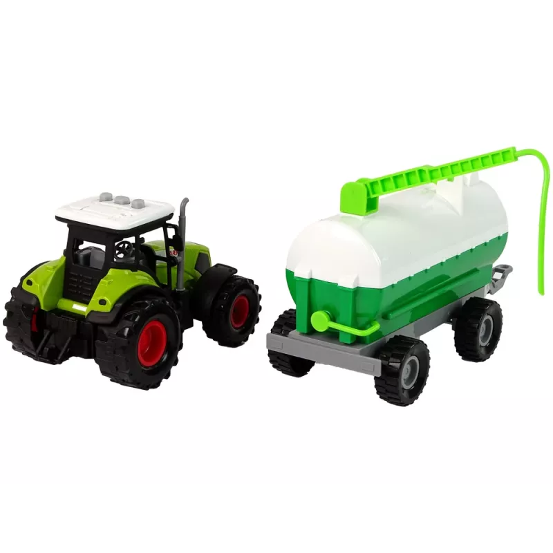 LEAN TOYS Ciągnik dla Dzieci z Przyczepą i Cysterną