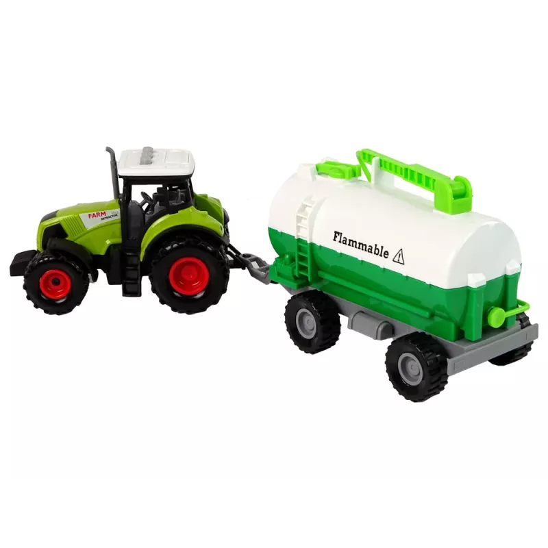 LEAN TOYS Ciągnik dla Dzieci z Przyczepą i Cysterną