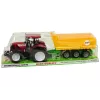 LEAN TOYS Ciągnik Czerwona Wywrotka Żółty Ciągnik 50 cm