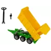 LEAN TOYS Ciągnik Czerwona Wywrotka Żółty Ciągnik 50 cm