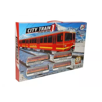 LEAN TOYS Train Track Batteries 33 Pieces