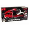 LEAN TOYS Ciężarówka z Koparką Traktor Koparka Dźwięk Światła