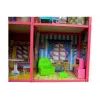 LEAN TOYS Villa duży domek dla lalek 6 pokoi meble akcesoria 128 szt.