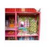 LEAN TOYS Villa duży domek dla lalek 6 pokoi meble akcesoria 128 szt.