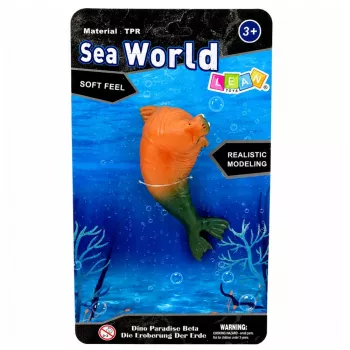 LEAN TOYS Figurka Morsa Gumowa Rozciągliwa Realistyczny Ssak Morski 13 cm